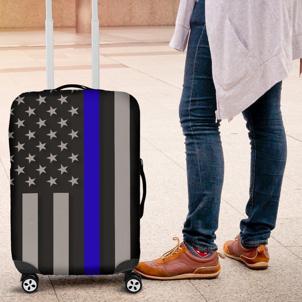Thin Blue Line Luggage Cover GearFrost