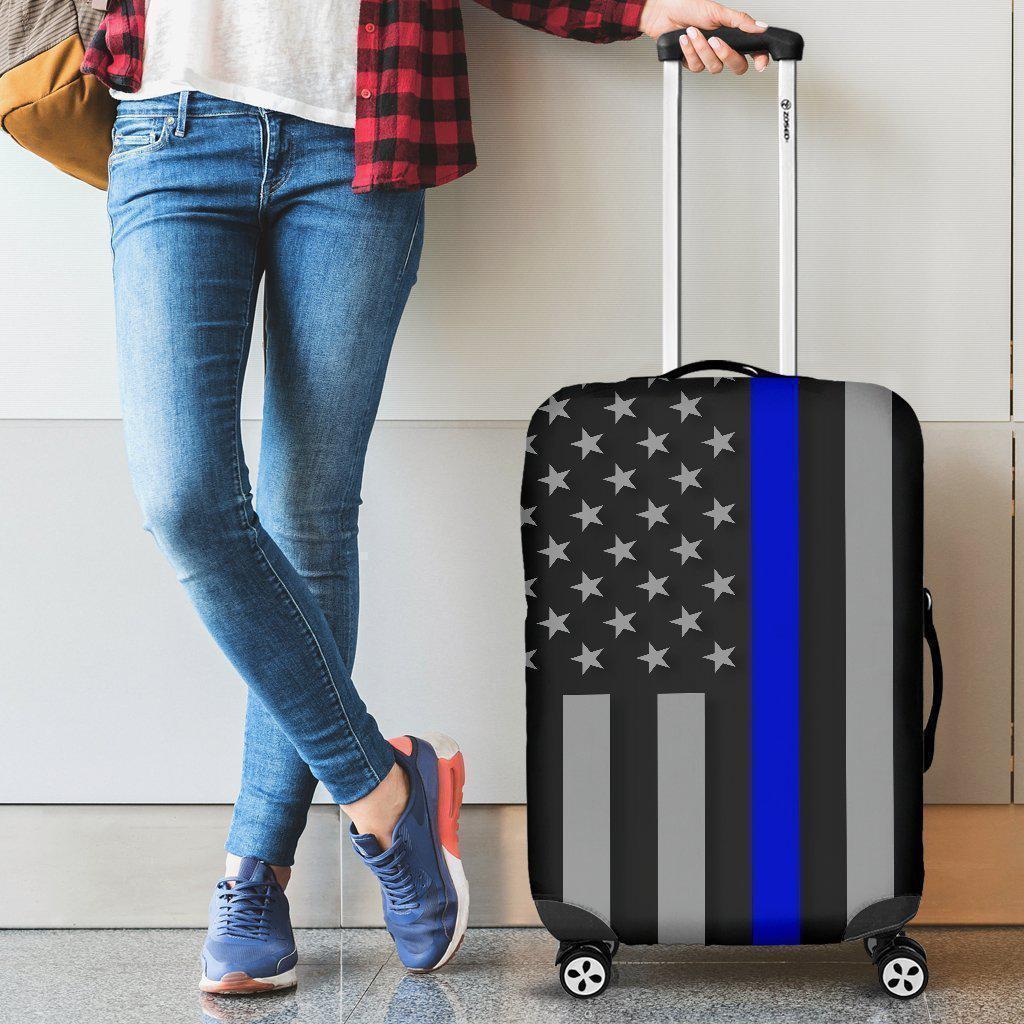 Thin Blue Line Luggage Cover GearFrost
