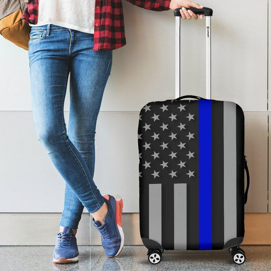 Thin Blue Line Luggage Cover GearFrost