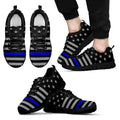 Thin Blue Line Black Running Shoes
