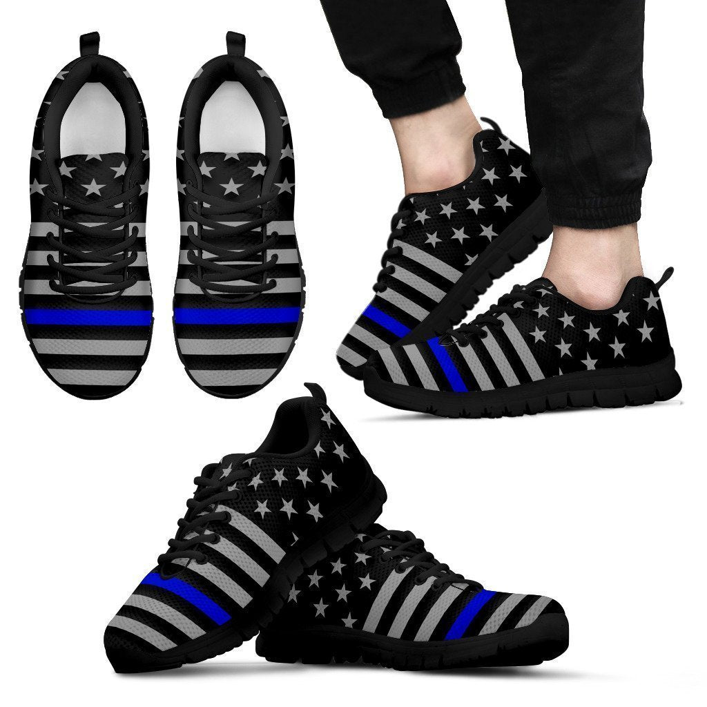 Thin Blue Line Men's Sneakers GearFrost