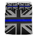 Thin Blue Line Union Jack Duvet Cover Bedding Set