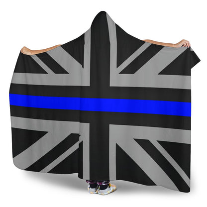 Thin Blue Line Union Jack Hooded Blanket GearFrost
