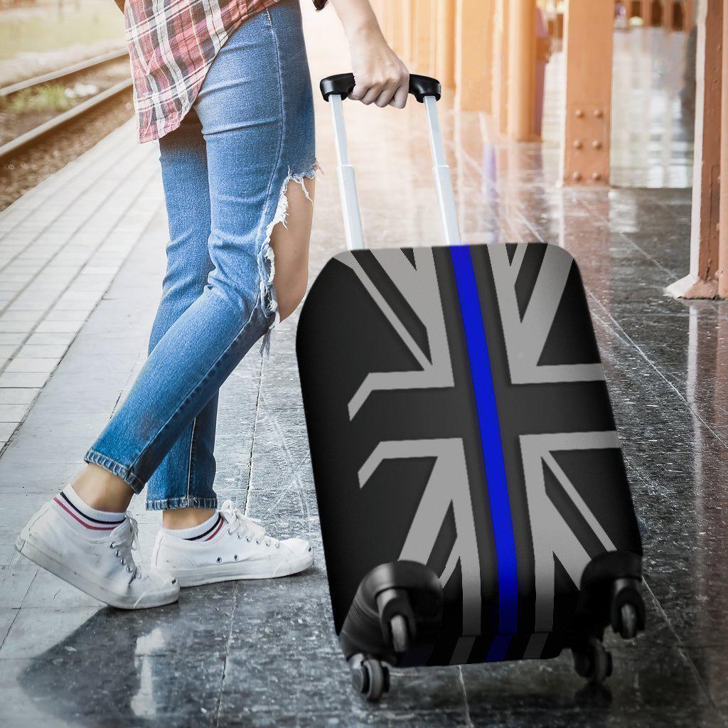 Thin Blue Line Union Jack Luggage Cover GearFrost