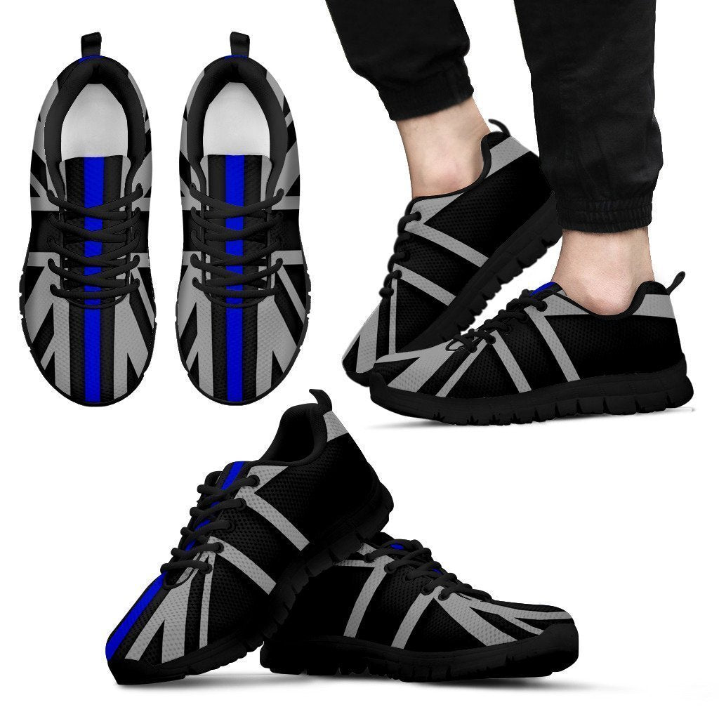 Thin Blue Line Union Jack Men's Sneakers GearFrost