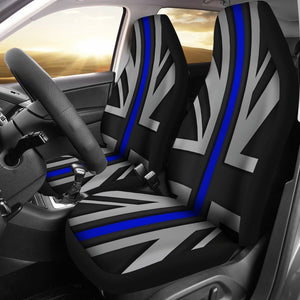 Thin Blue Line Union Jack Universal Fit Car Seat Covers GearFrost