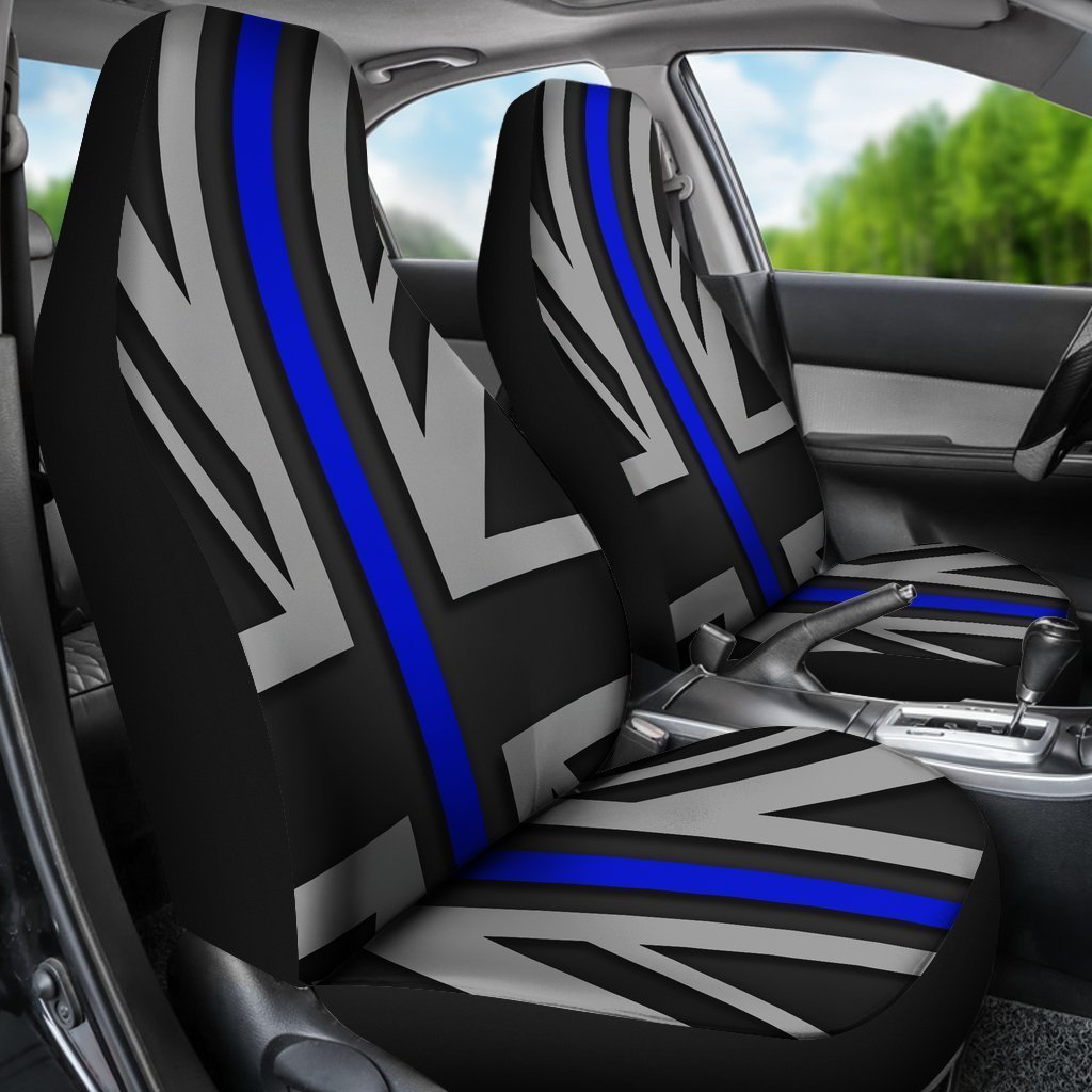 Thin Blue Line Union Jack Universal Fit Car Seat Covers GearFrost