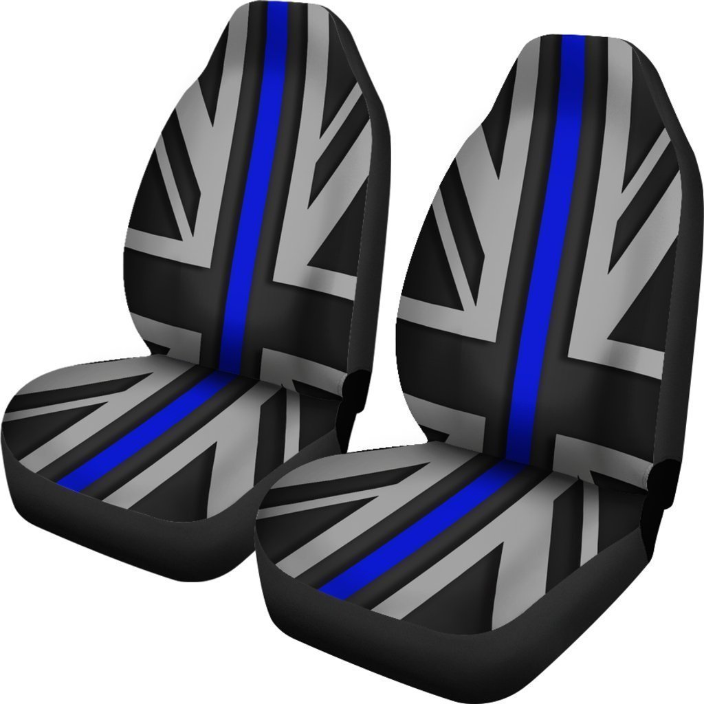 Thin Blue Line Union Jack Universal Fit Car Seat Covers GearFrost