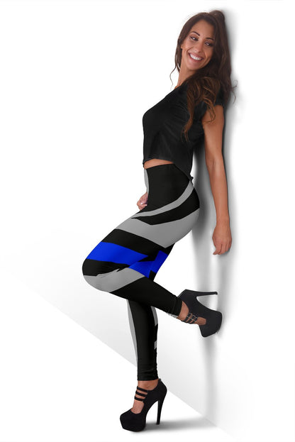 Thin Blue Line Union Jack Women's Leggings GearFrost