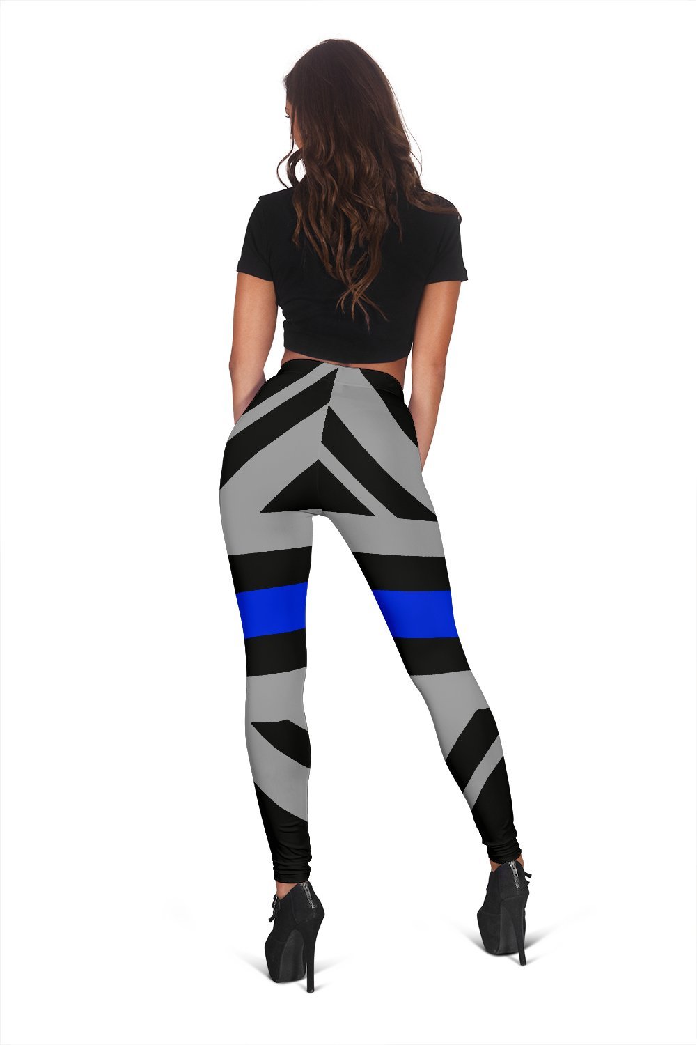 Thin Blue Line Union Jack Women's Leggings GearFrost