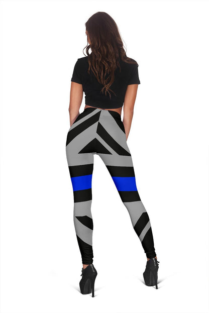 Thin Blue Line Union Jack Women's Leggings GearFrost
