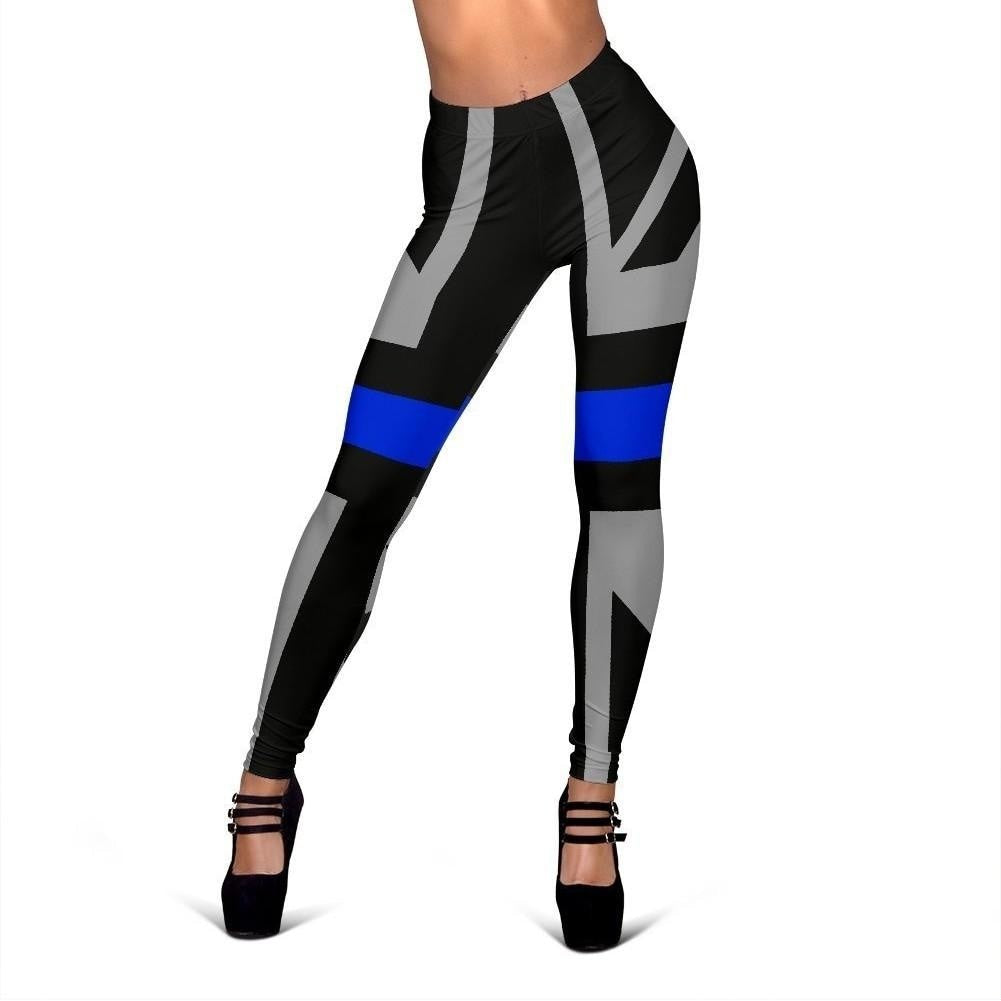 Thin Blue Line Union Jack Women's Leggings GearFrost