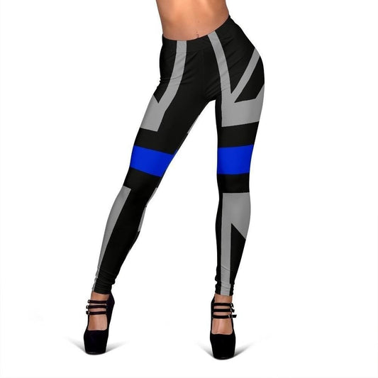 Thin Blue Line Union Jack Women's Leggings GearFrost