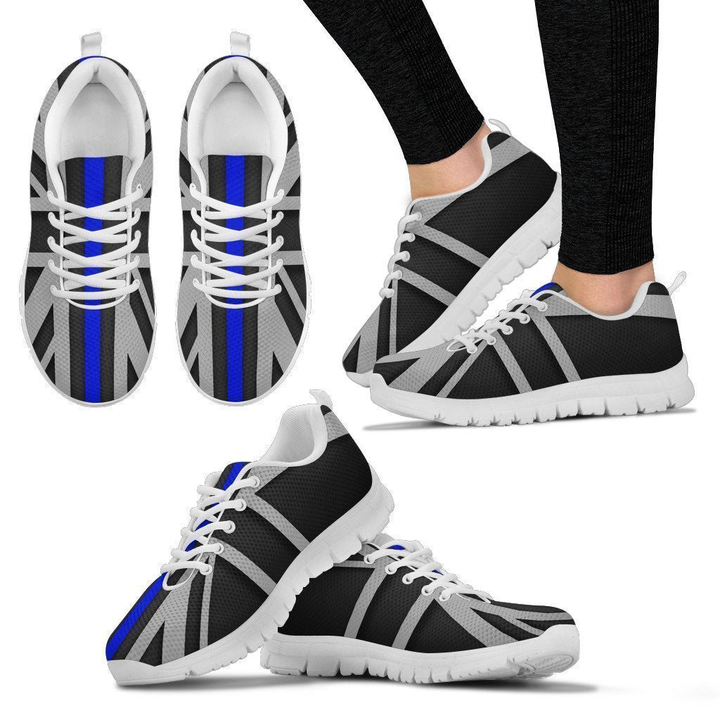 Thin Blue Line Union Jack Women's Sneakers GearFrost