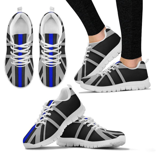 Thin Blue Line Union Jack Women's Sneakers GearFrost