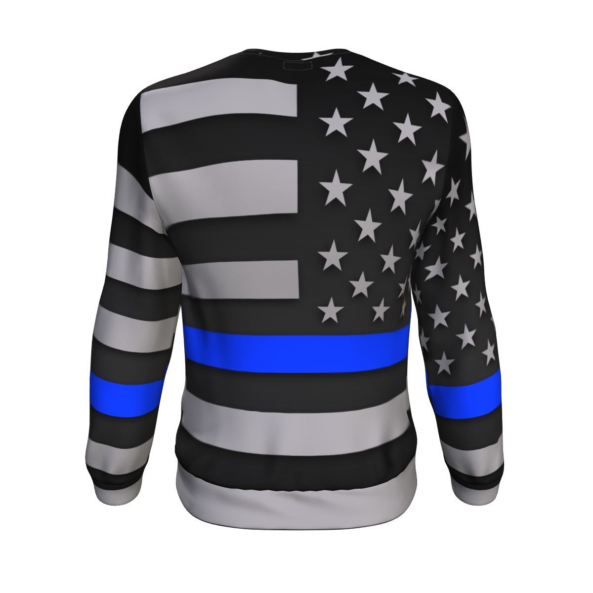 Thin Blue Line Unisex Crewneck Sweatshirt GearFrost