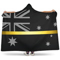 Thin Gold Line Australia Hooded Blanket