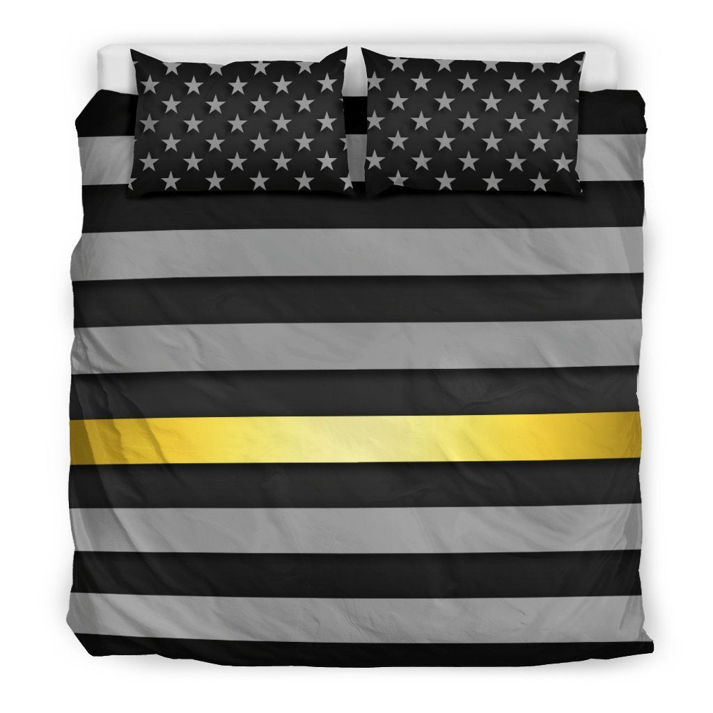 Thin Gold Line Duvet Cover Bedding Set GearFrost