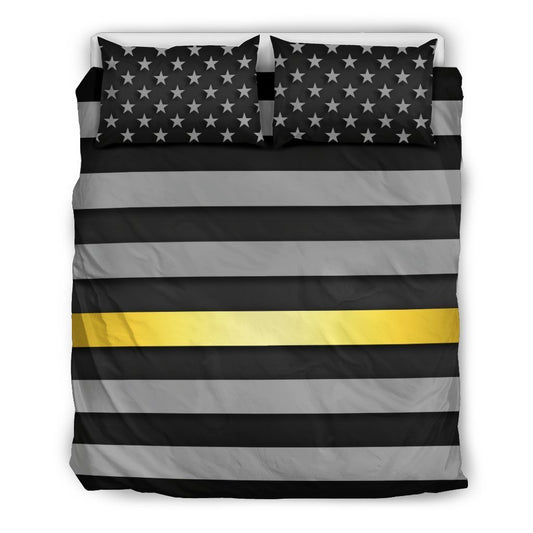 Thin Gold Line Duvet Cover Bedding Set GearFrost