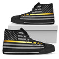 Thin Gold Line Black High Top Sneakers