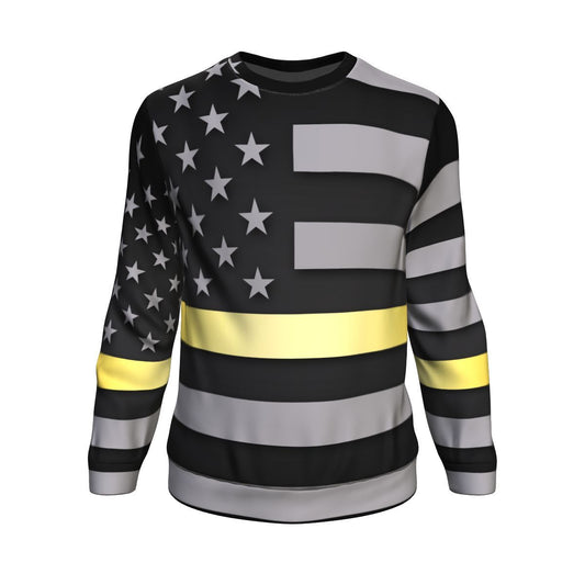 Thin Gold Line Unisex Crewneck Sweatshirt GearFrost