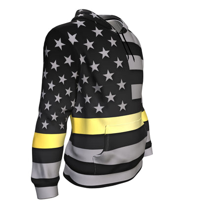 Thin Gold Line Unisex Pullover Hoodie GearFrost