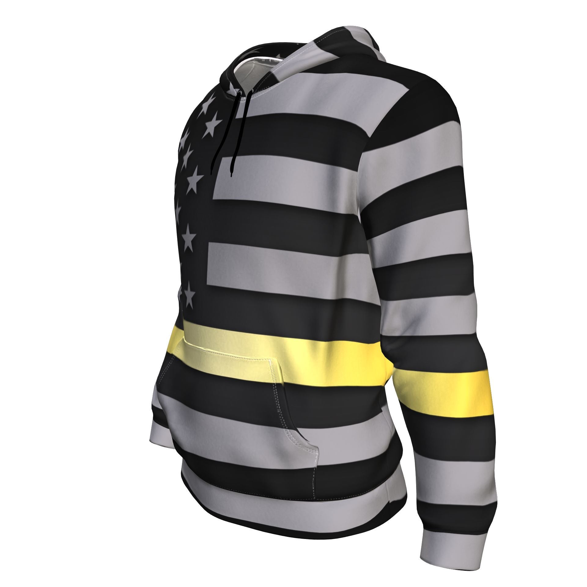 Thin Gold Line Unisex Pullover Hoodie GearFrost