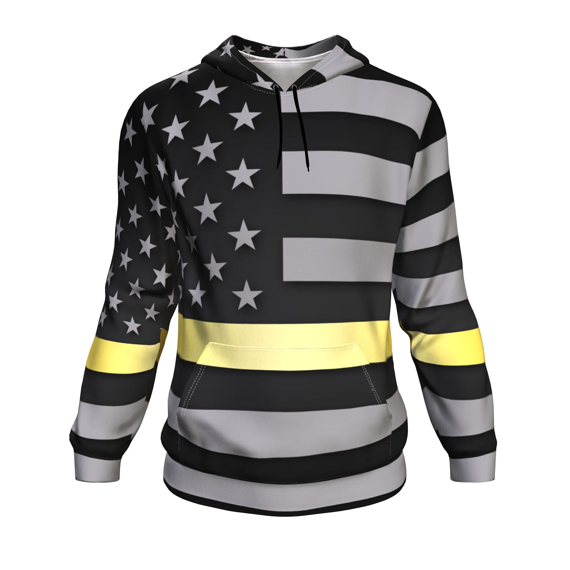 Thin Gold Line Unisex Pullover Hoodie GearFrost