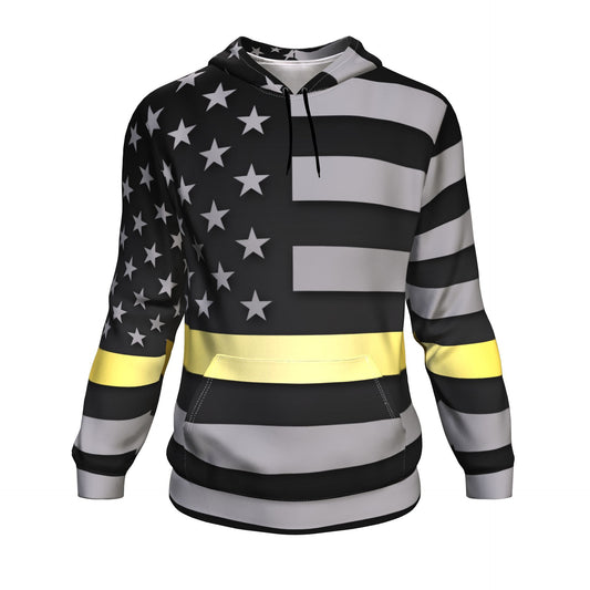 Thin Gold Line Unisex Pullover Hoodie GearFrost
