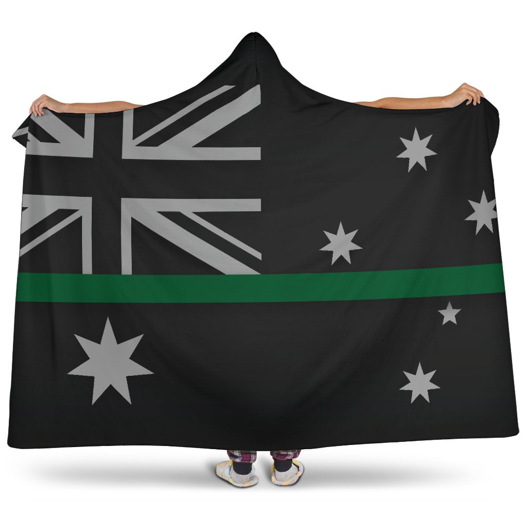 Thin Green Line Australia Hooded Blanket GearFrost