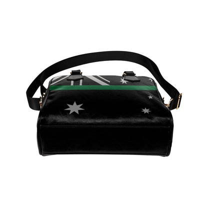 Thin Green Line Australia Leather Shoulder Handbag GearFrost