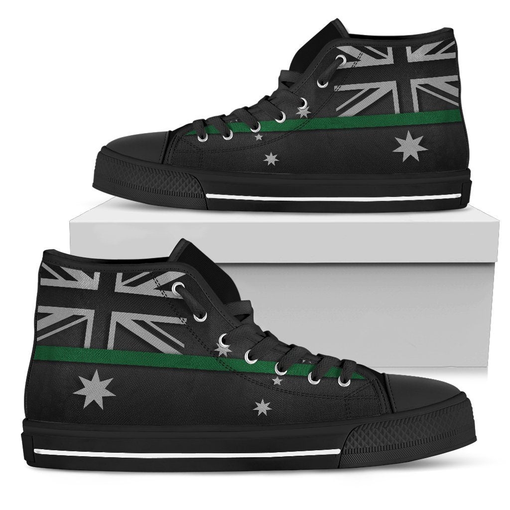 Thin Green Line Australia Men's High Top Shoes GearFrost