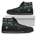 Thin Green Line Australia Black High Top Sneakers