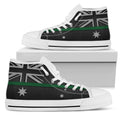 Thin Green Line Australia White High Top Sneakers