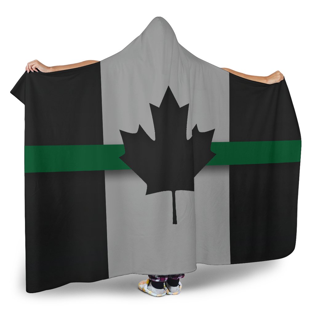 Thin Green Line Canada Hooded Blanket GearFrost