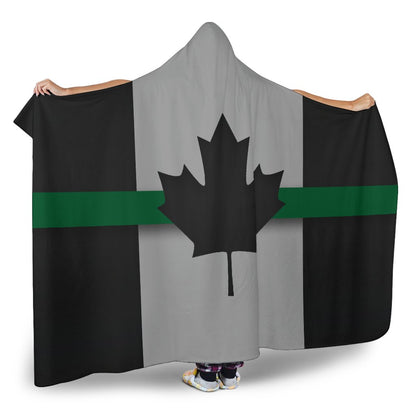Thin Green Line Canada Hooded Blanket GearFrost