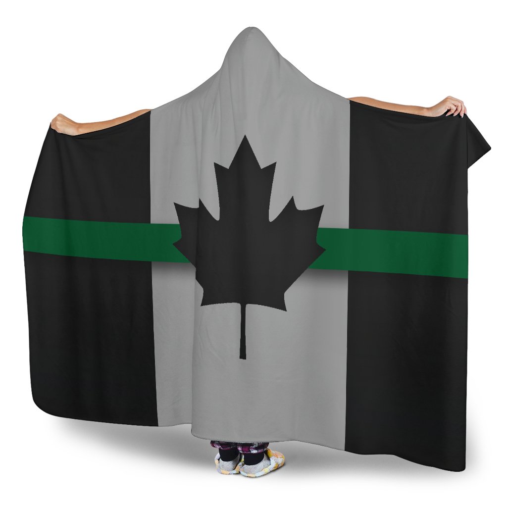 Thin Green Line Canada Hooded Blanket GearFrost