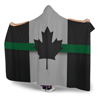 Thin Green Line Canada Hooded Blanket GearFrost