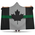 Thin Green Line Canada Hooded Blanket