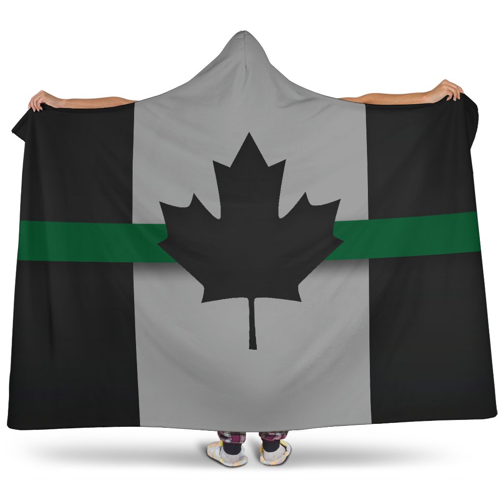 Thin Green Line Canada Hooded Blanket GearFrost