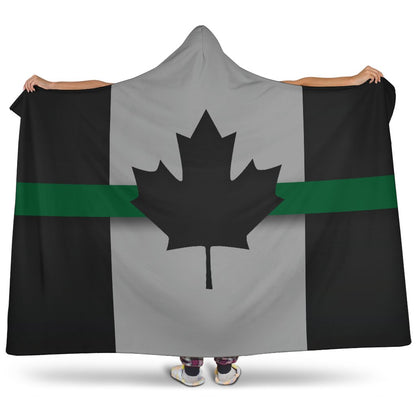 Thin Green Line Canada Hooded Blanket GearFrost