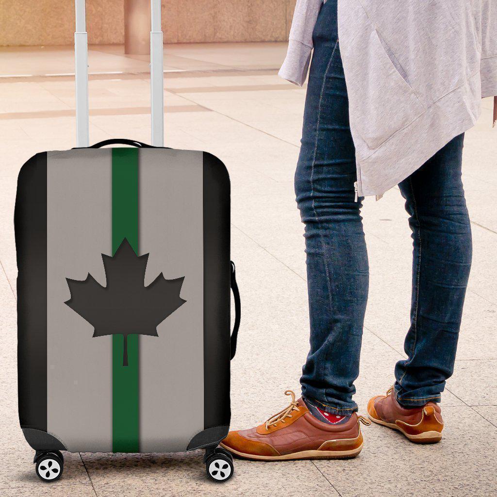 Thin Green Line Canada Luggage Cover GearFrost