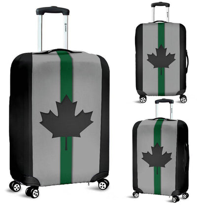 Thin Green Line Canada Luggage Cover GearFrost