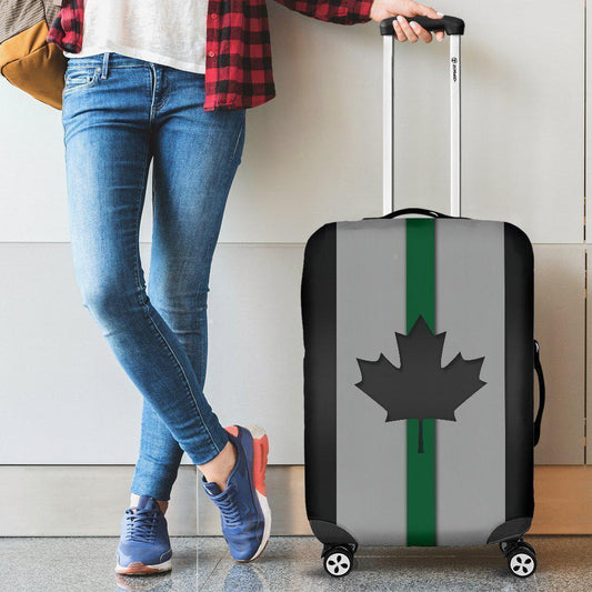 Thin Green Line Canada Luggage Cover GearFrost