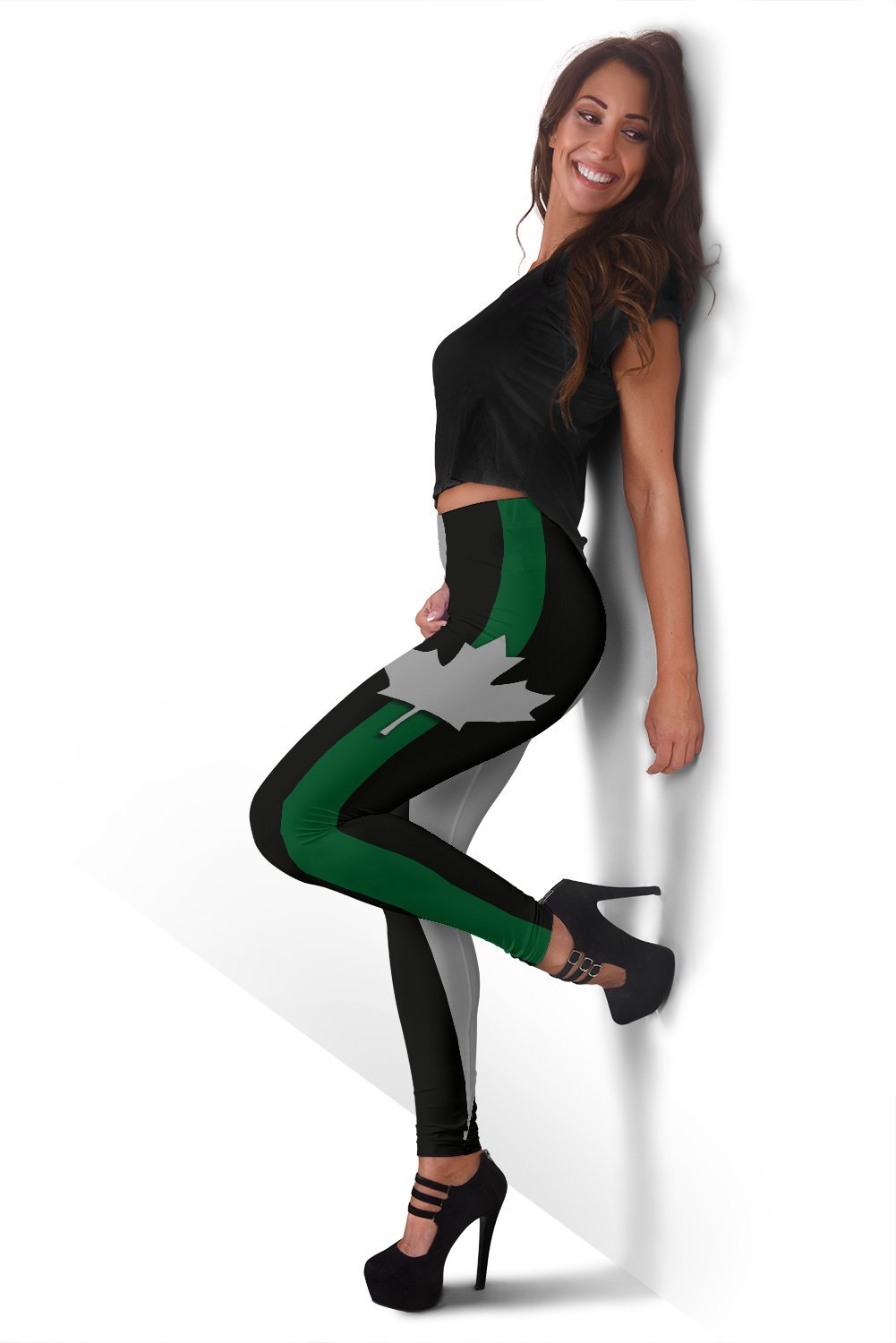 Thin Green Line Canada Women's Leggings GearFrost