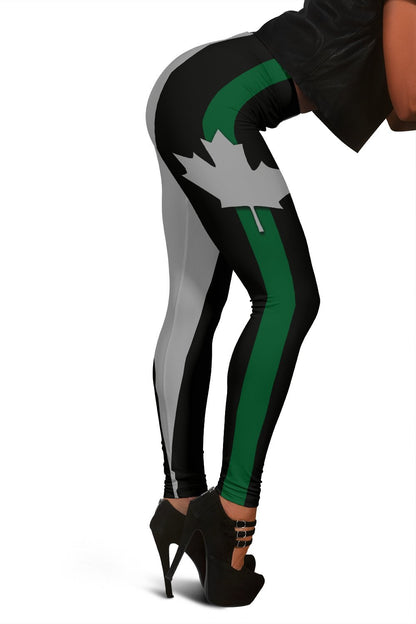 Thin Green Line Canada Women's Leggings GearFrost