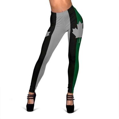 Thin Green Line Canada Women's Leggings GearFrost