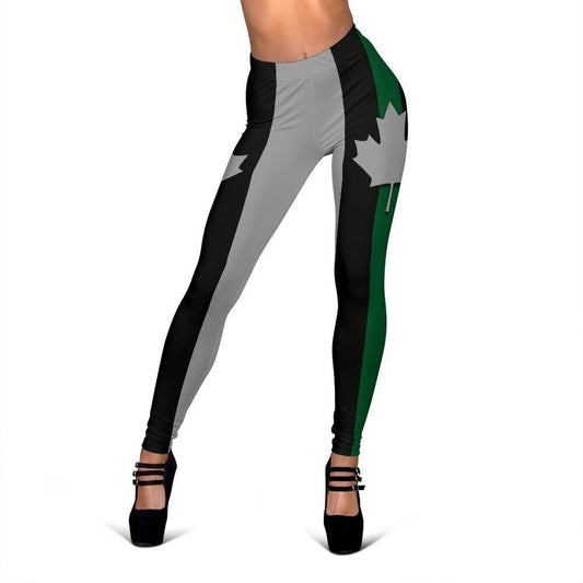 Thin Green Line Canada Women's Leggings GearFrost