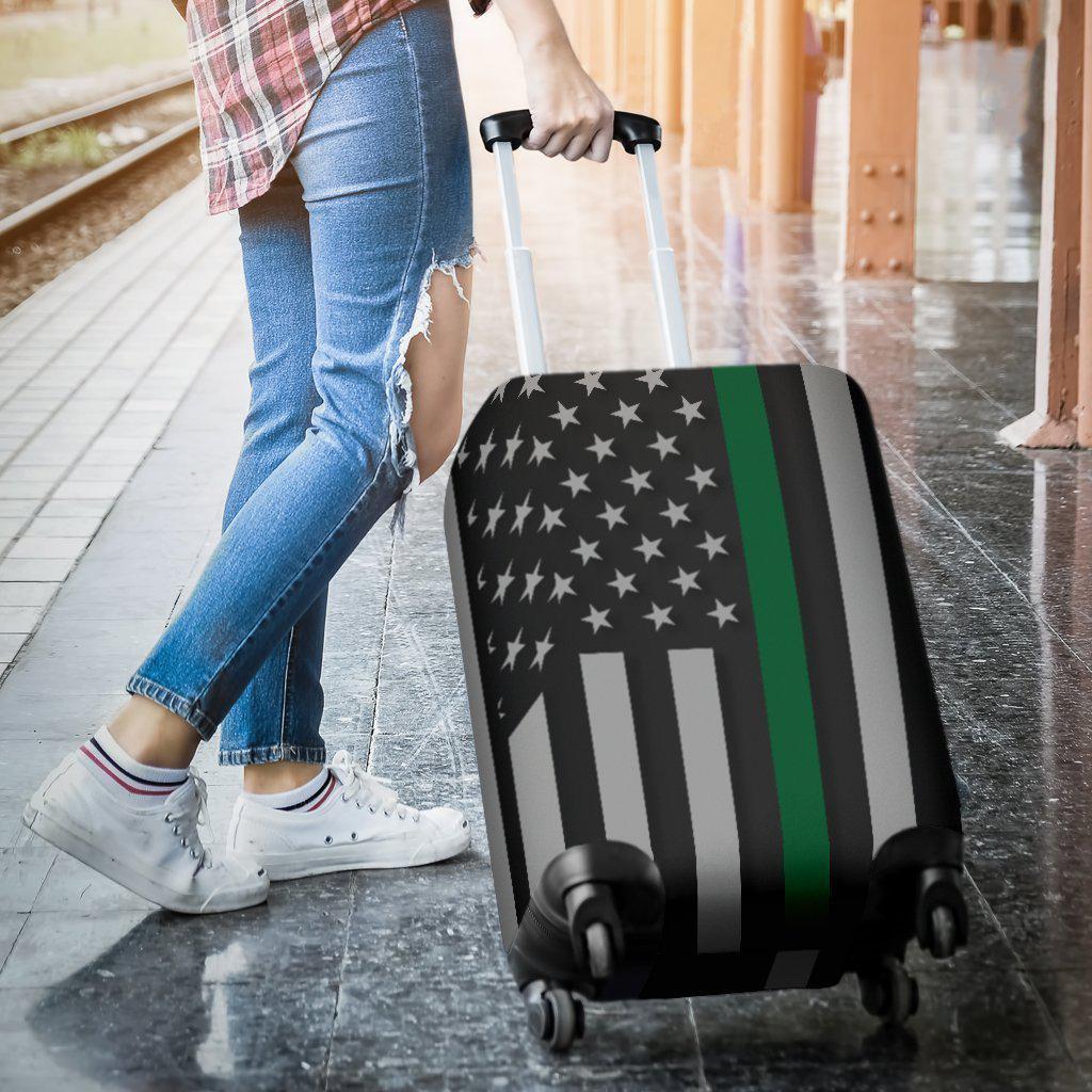 Thin Green Line Luggage Cover GearFrost