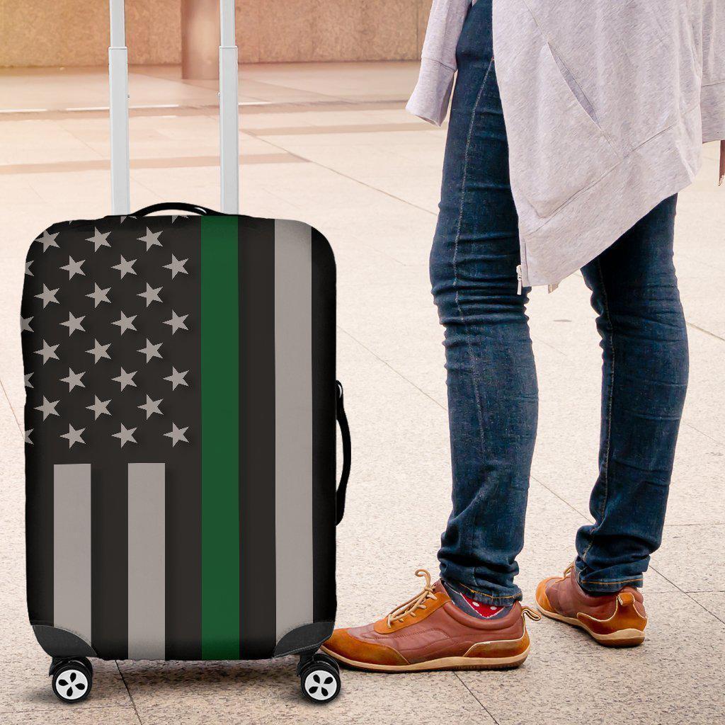Thin Green Line Luggage Cover GearFrost